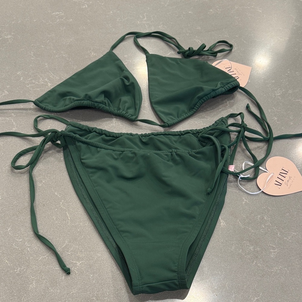 Stylish Deep Green Bikini Set